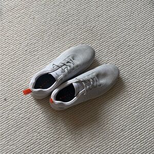 Peter Millar White Sneakers with Orange Accents